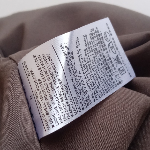 Banana Republic Women's Neutral Taupe Brown Cream Bamboo Straight Pencil Skirt 0 - Picture 7 of 9